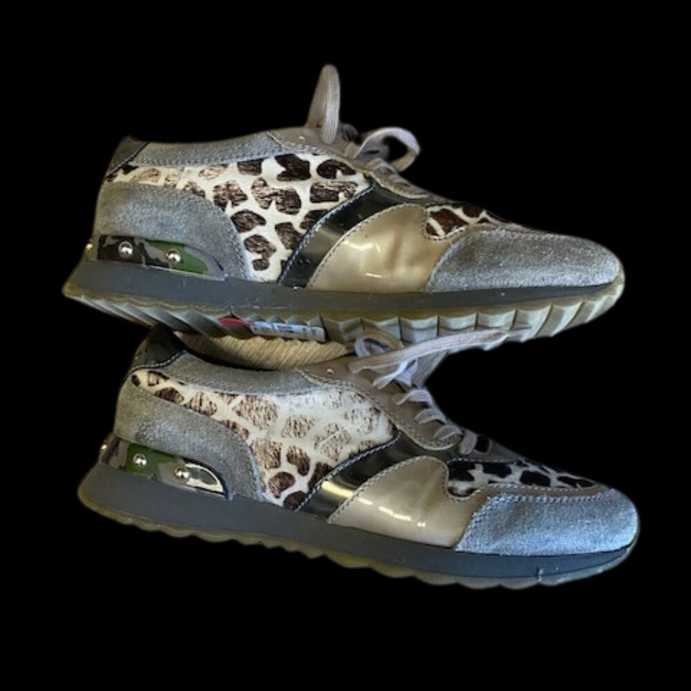 AGL animal print fashion sneakers, Sz 38